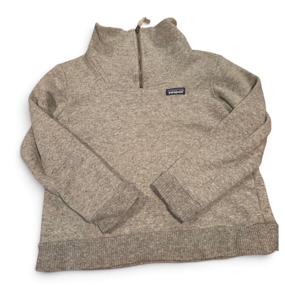 Patagonia Better Sweater Gray Quarter-Zip Pullover Size Small